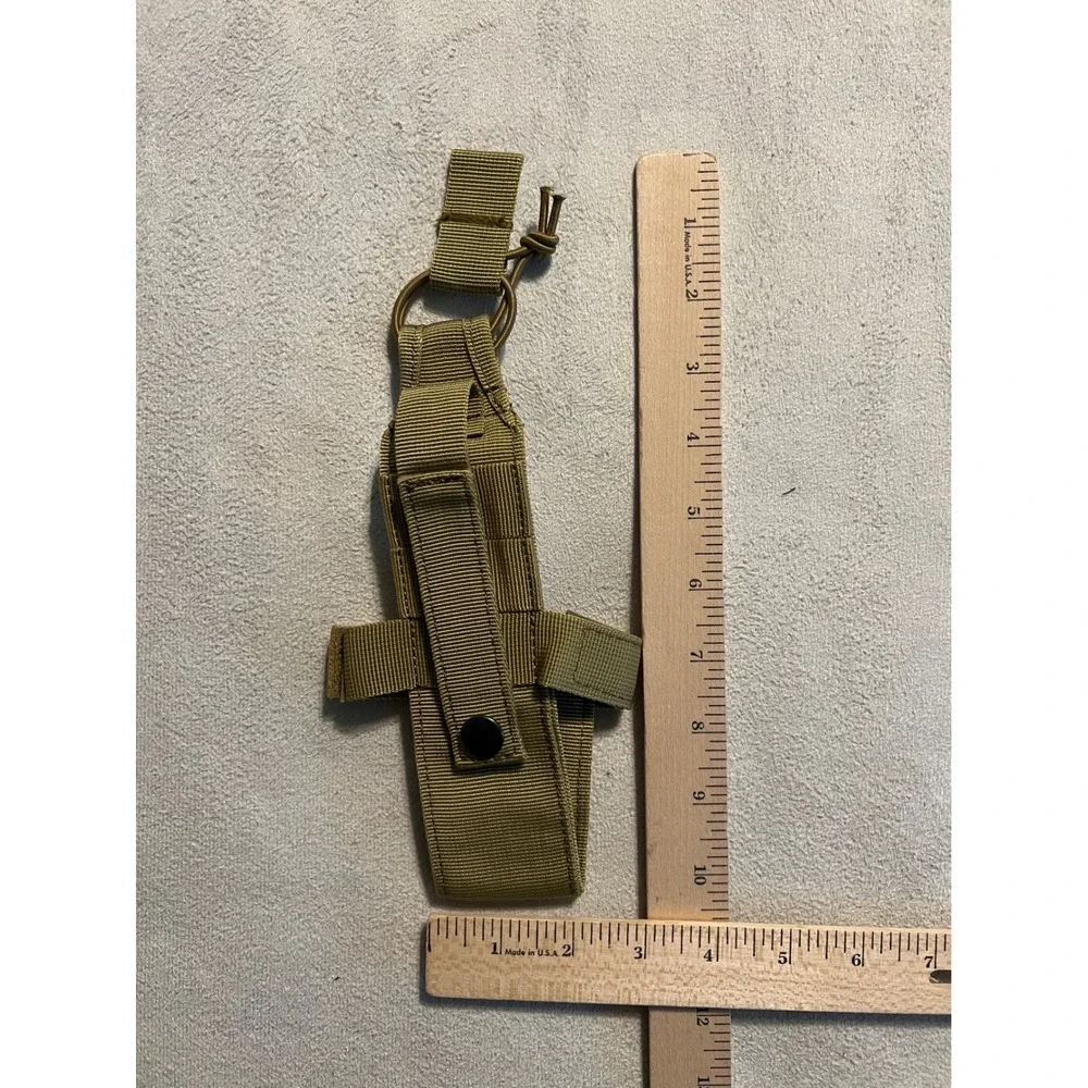 Tactical MOLLE Radio Holster Pouch Coyote Green Adjustable Nylon Gear Holder